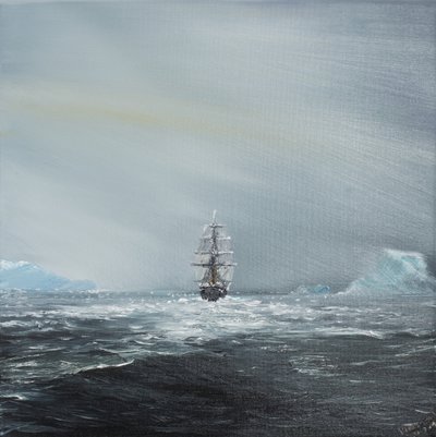 Discovery en route to Antarctica, 2014 by Vincent Alexander Booth